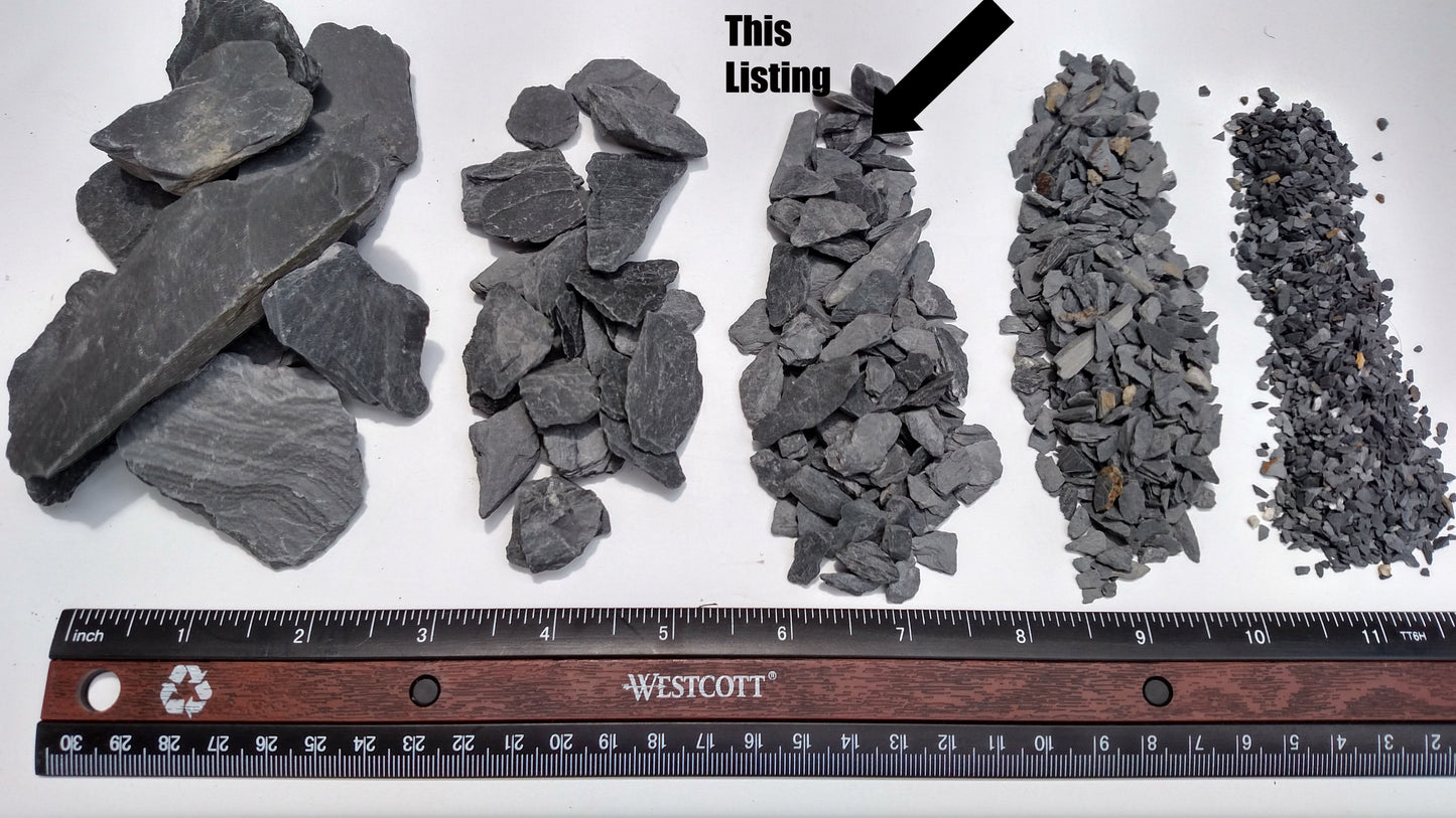 Natural Slate Stone - 1/4 to 1/2 inch - Small World Slate & Stone