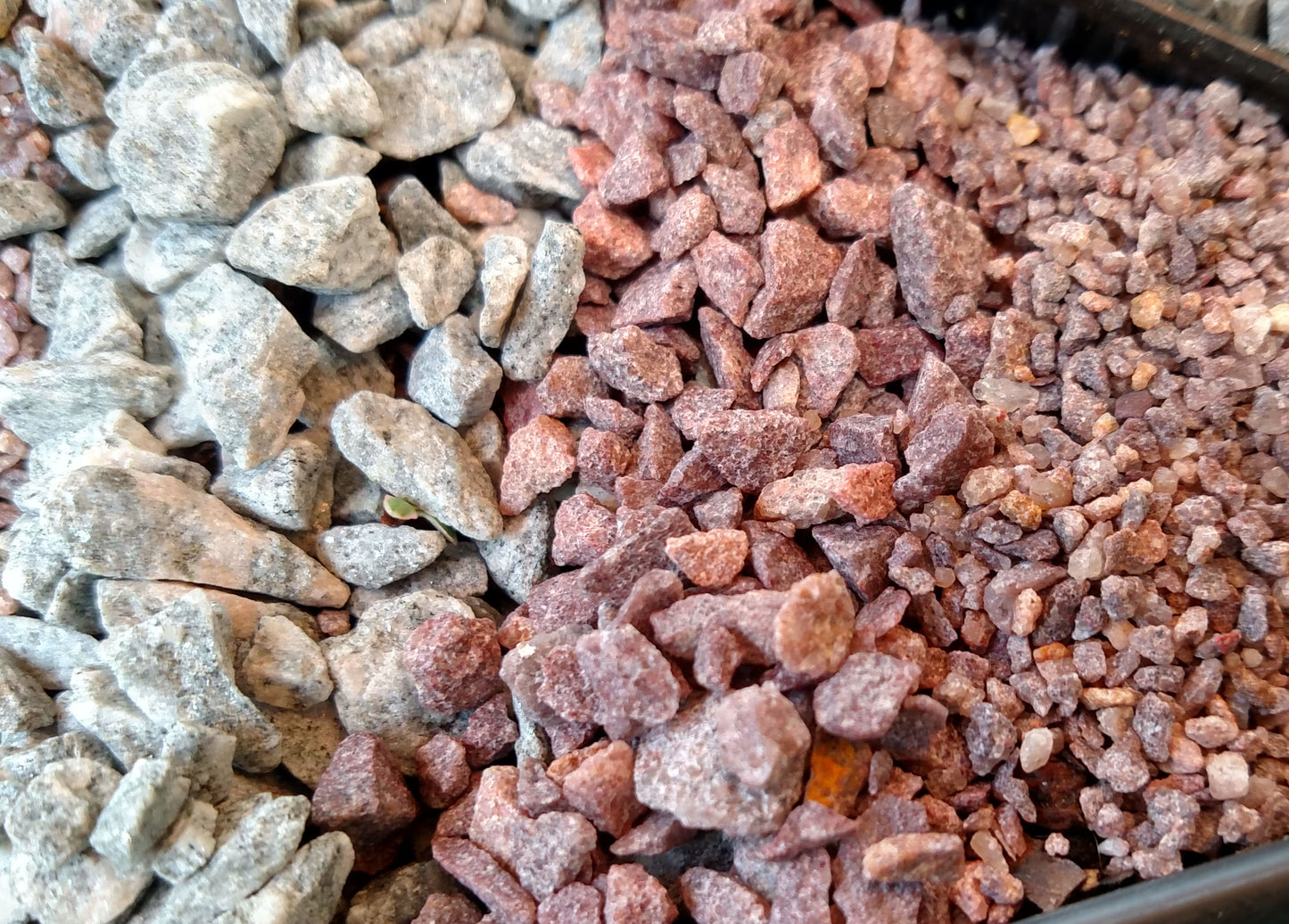 Small Brown/Red Granite Gravel - Small World Slate & Stone