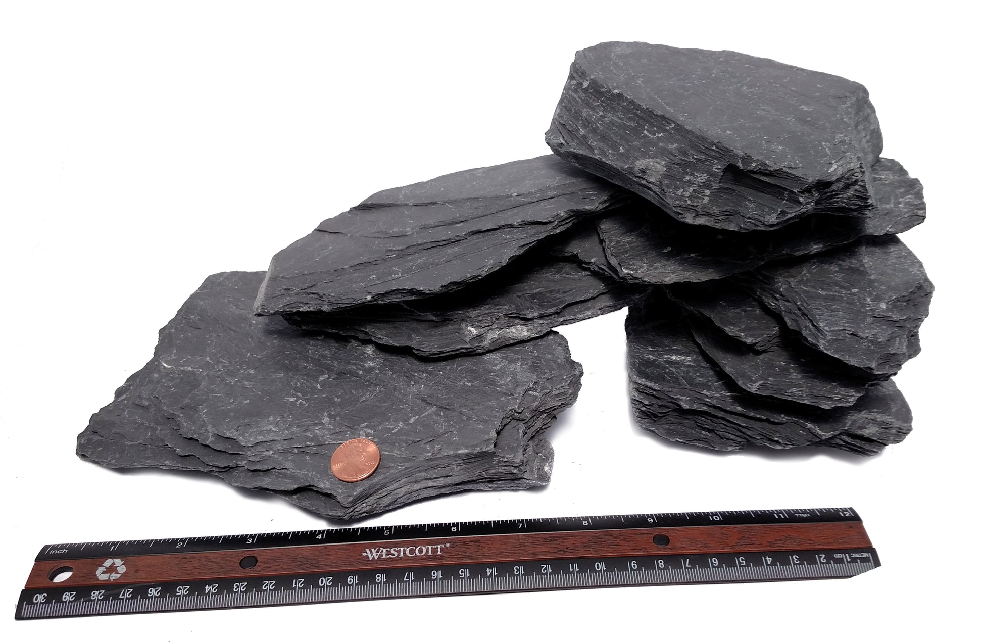 Natural Slate Stones - Large 5 to 7 inch | 10lbs - Small World Slate & Stone